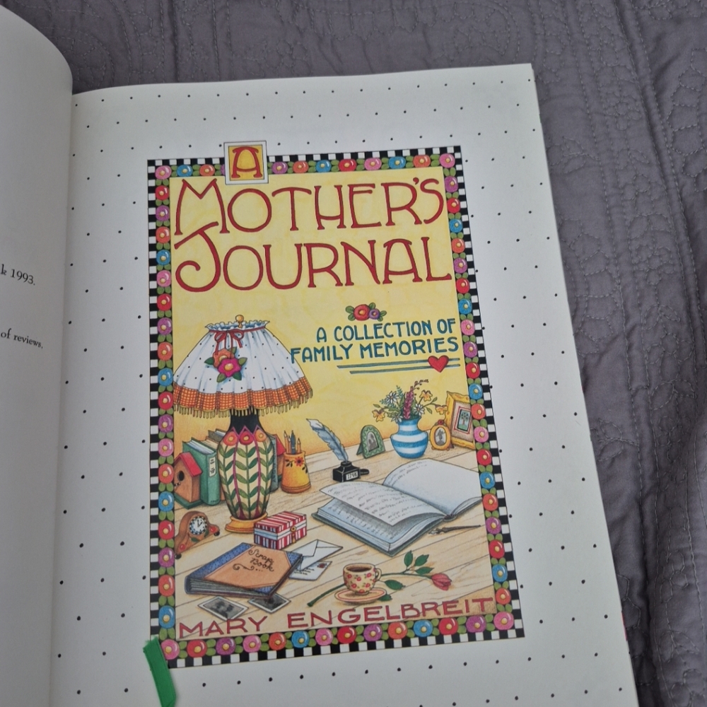Mother's Journal by Mary Engelbreit 1993 Writing Om Inside Cover Only - Picture 3 of 14